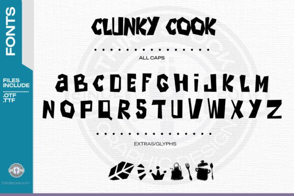Clunky Cook: A Playful Display Font for Modern Web Design