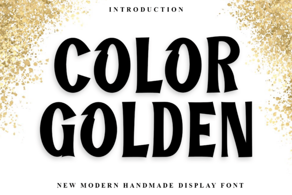 Color Golden: The Bold Display Typeface for Handmade Shop Brands