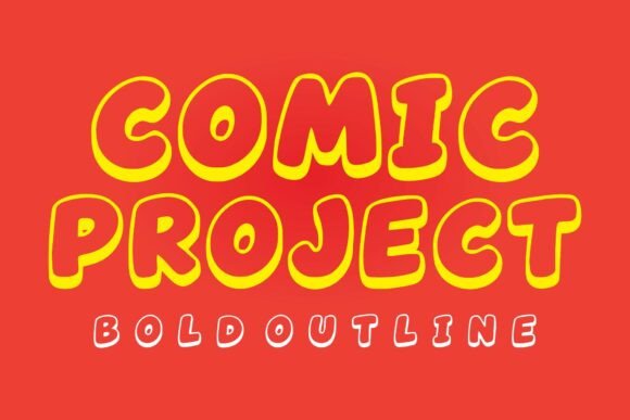 Comic Project: A Bold Display Typeface for Playful Editorial Design