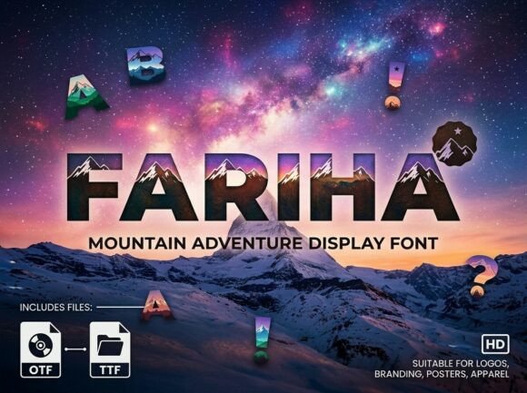 Fariha: A Bold Display Typeface for Modern Web Design