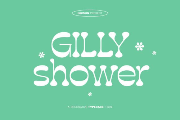 Gilly Shower: A Playful Display Font for Modern Editorial Design
