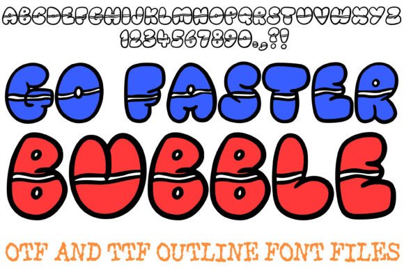 Go Faster Bubble: The Premium Display Font for Bold Brand Identity