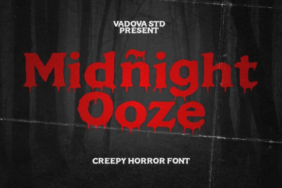 Midnight Ooze: The Perfect Horror Display Font for Web Design