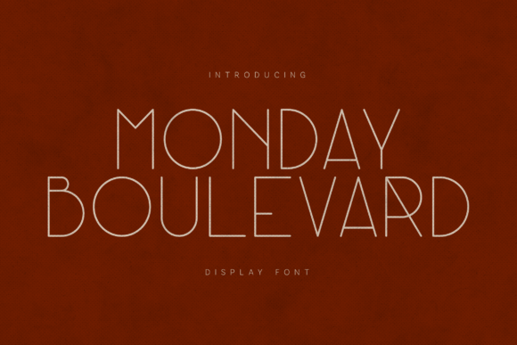 Monday Boulevard: A Minimal Geometric Display Typeface for Editorial Design
