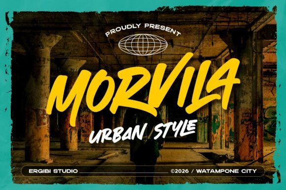 Morvila: The Bold Display Font for Handmade Branding