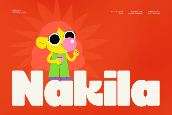 Nakila: A Bold Display Font for Impactful Editorial Design