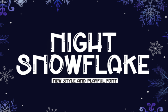 Night Snowflake: A Premium Display Font for Unique Brand Identity