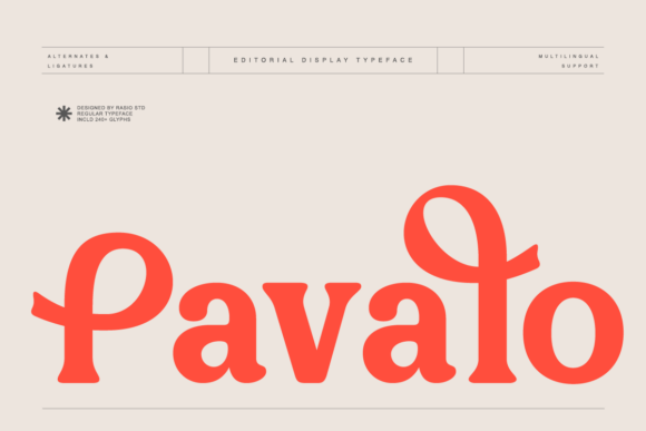 Pavalo: The Display Typeface That Brings Editorial Flow to Life