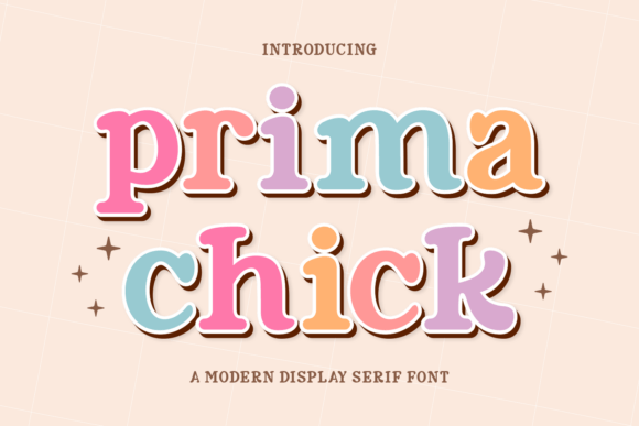 Prima Chick: A Playful Display Serif for Creative Brand Identity
