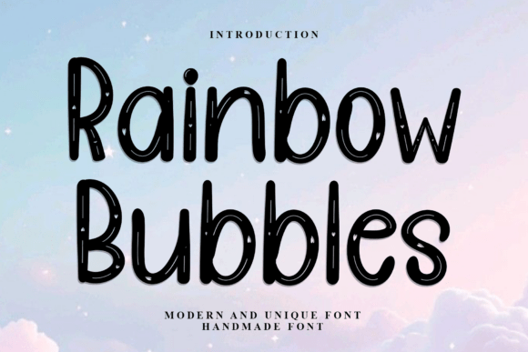 Rainbow Bubbles: The Perfect Typeface for Festive Brand Identity