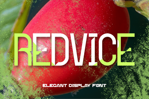 Redvice: The Dynamic Display Font for Modern Brand Identity