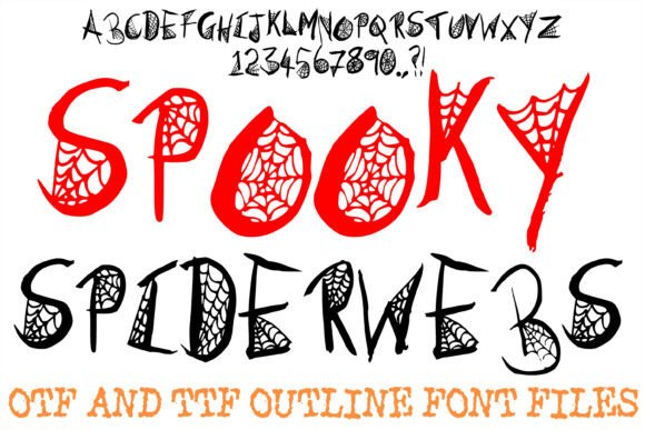 Spooky Spiderwebs: The Haunting Display Font for Bold Branding