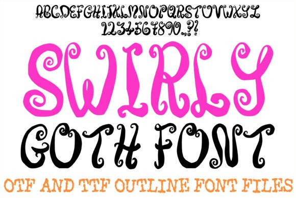 Swirly Goth: The Display Typeface That Stops the Scroll