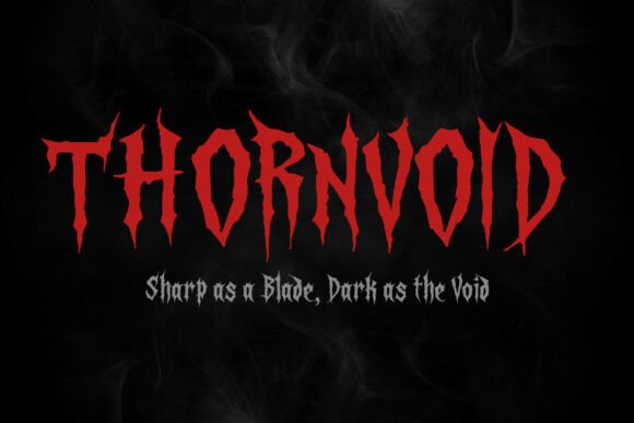 Thornvoid: A Bold Gothic Typeface for Modern Web Design