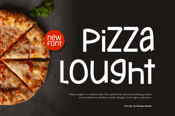 Upgrade Your Brand with the Pizza Lought Typeface