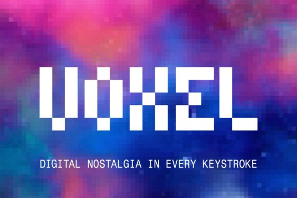 Voxel: The 8-Bit Display Font for Bold Editorial Design